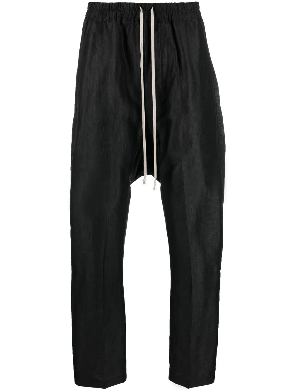 

Rick Owens drop-crotch drawstring trousers - Black