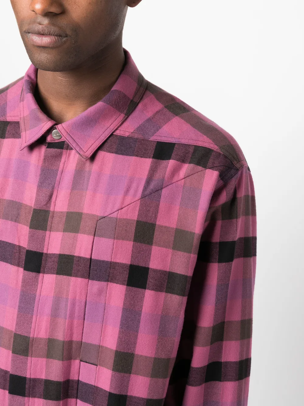 Rick Owens plaid-check Print Shirt - Farfetch