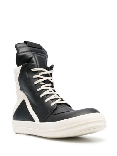 Rick Owens Geo Basket high-top sneakers black | MODES