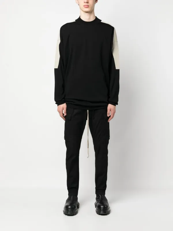 Rick Owens 黒のリラックスフィットパンツ Rick Owens 黒のリラックスフィットパンツ
