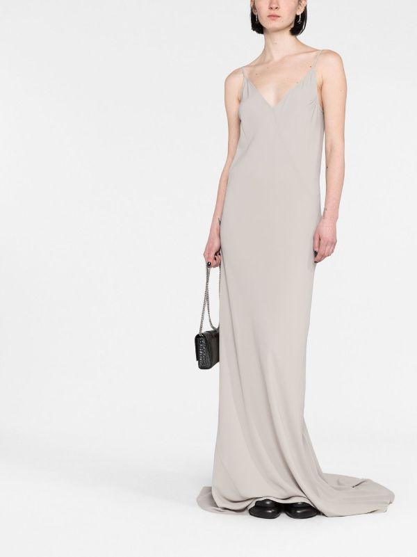 magda butrym pleated crepe maxi dress