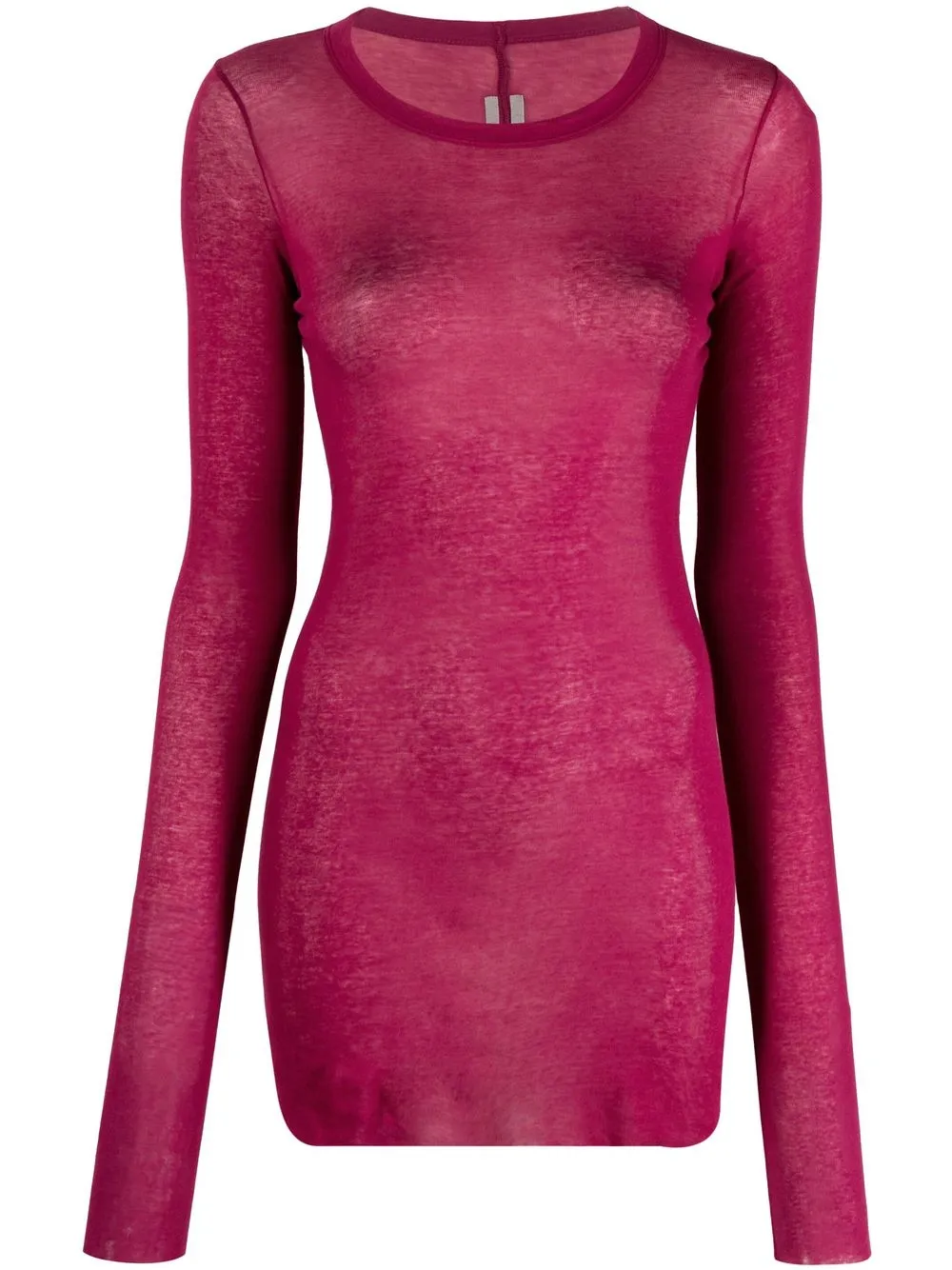 

Rick Owens ribbed long-sleeve top - Pink