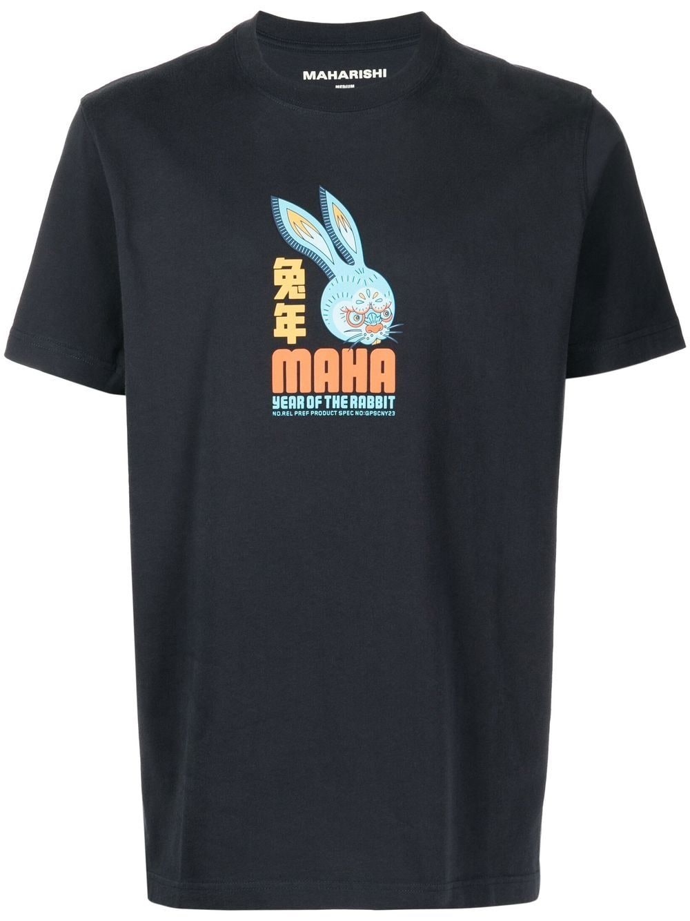 Maharishi Graphic-print Cotton T-shirt In Blue