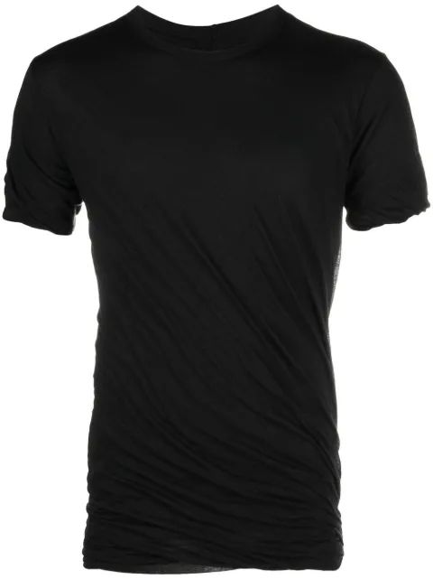 Rick Owens playera fruncida manga corta