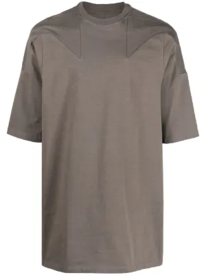 Rick Owens Short Level T Organic Cotton T-shirt | Brown | FARFETCH