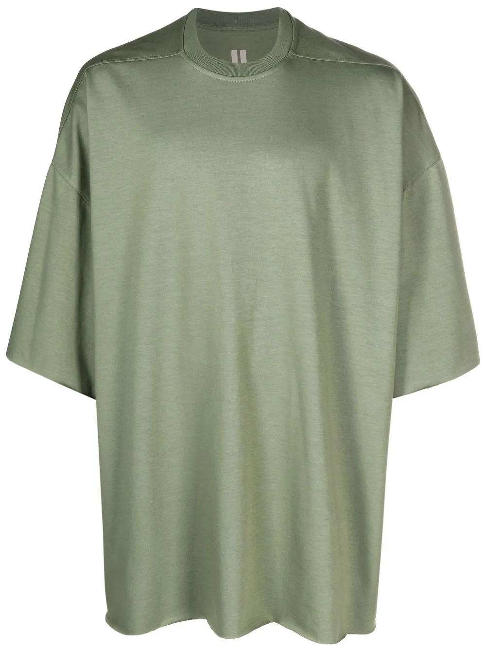 

Rick Owens playera larga con cuello redondo - Verde