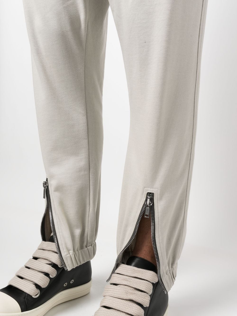 Shop Rick Owens Drawstring-fastening Waist Trousers In Neutrals