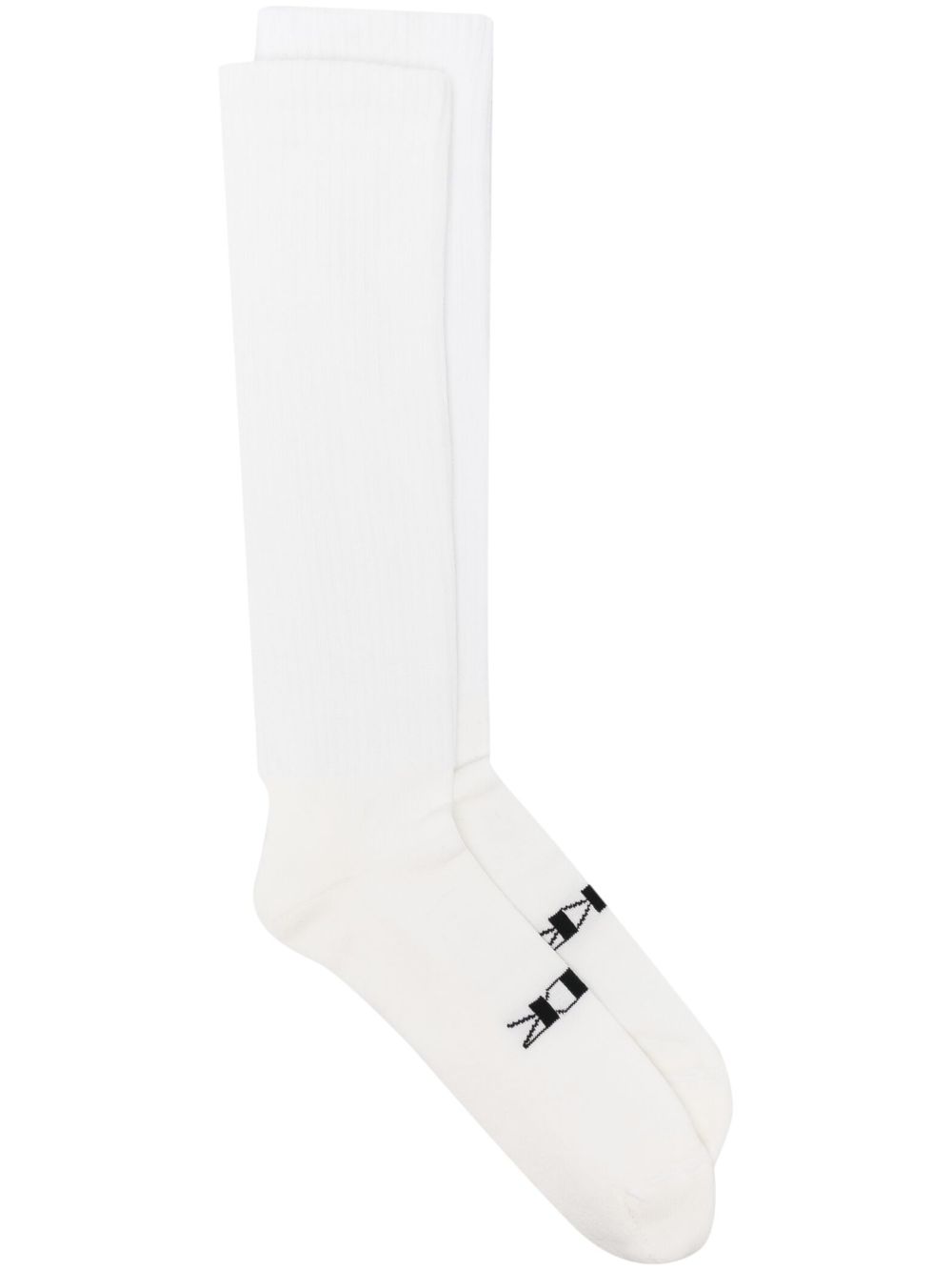 Rick Owens DRKSHDW intarsia-knit Logo Socks - Farfetch