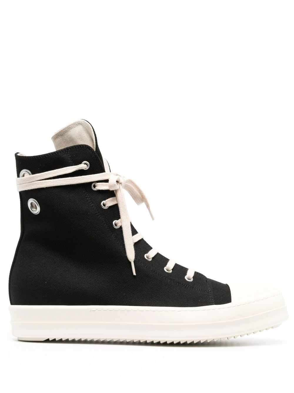 Rick Owens High-top Baseball Boots In Black