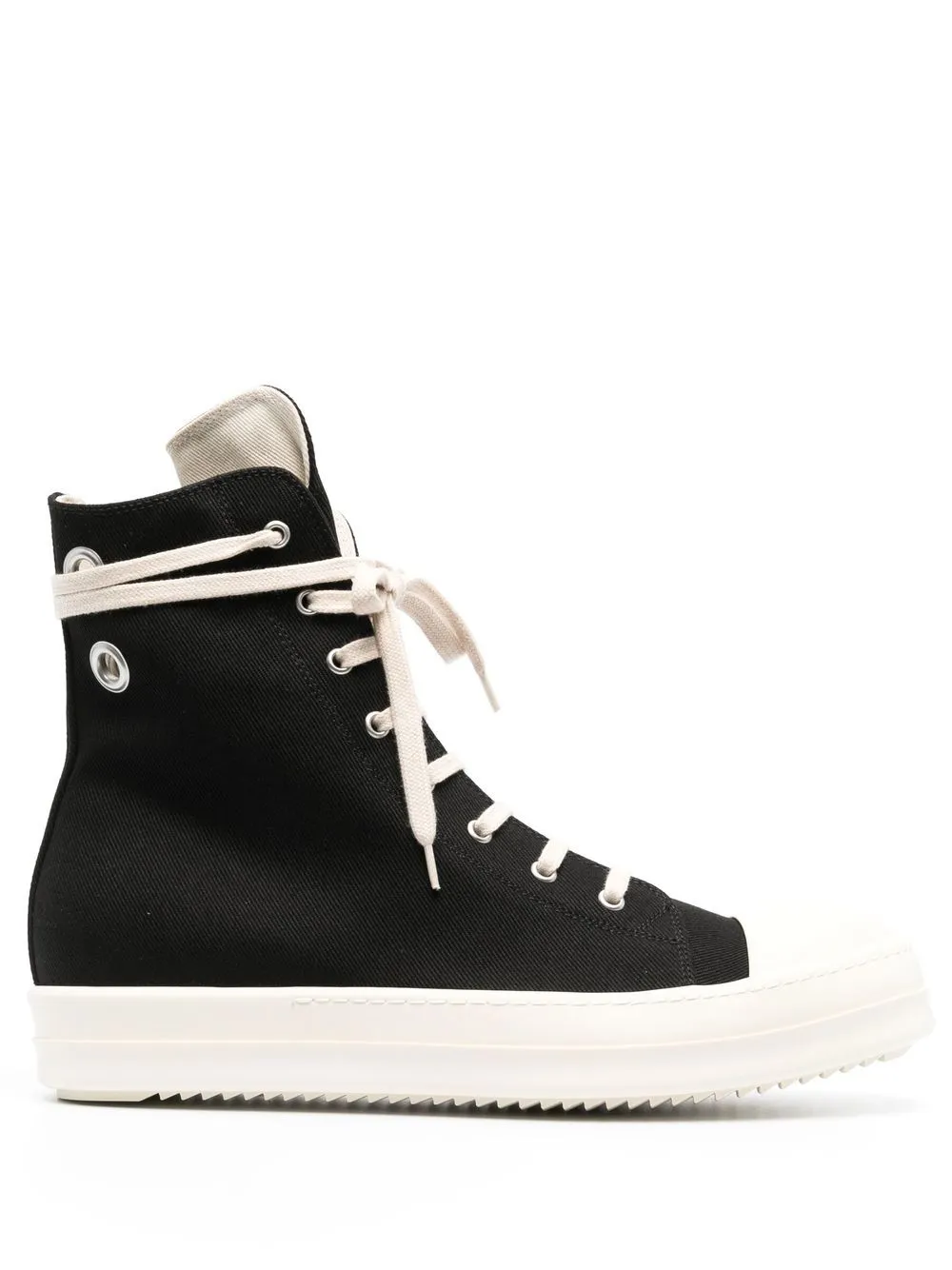 RICK OWENS HIGH-TOP BASEBALL BOOTS