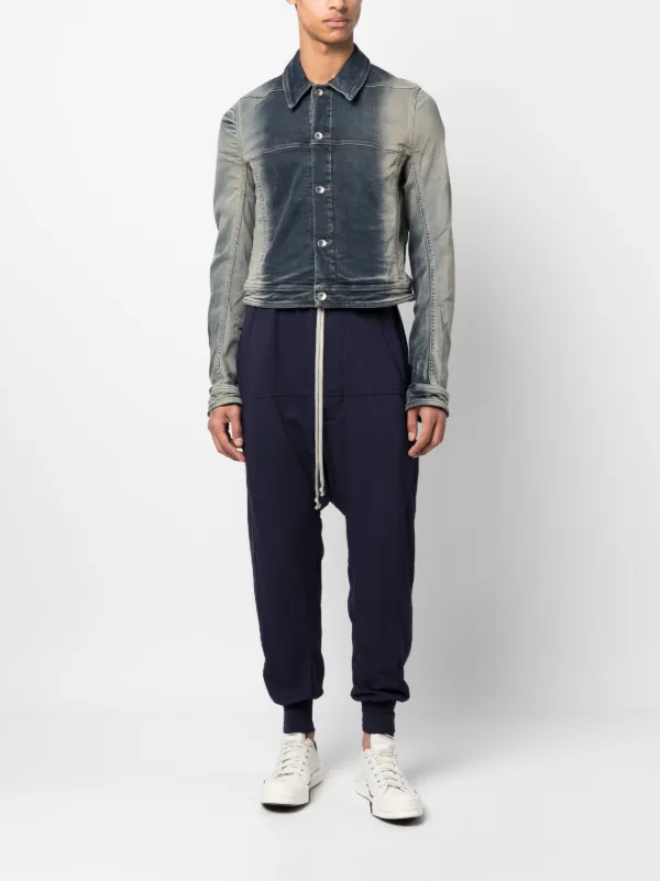 Rick Owens DRKSHDW Prisoner drawstring-waist Cotton Trousers