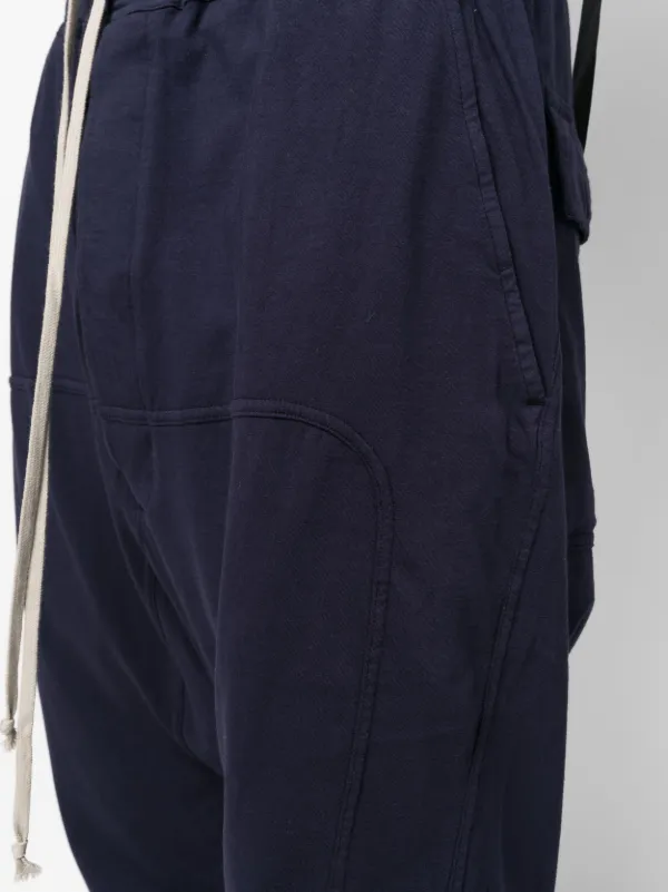 Rick Owens DRKSHDW Prisoner drawstring-waist Cotton Trousers