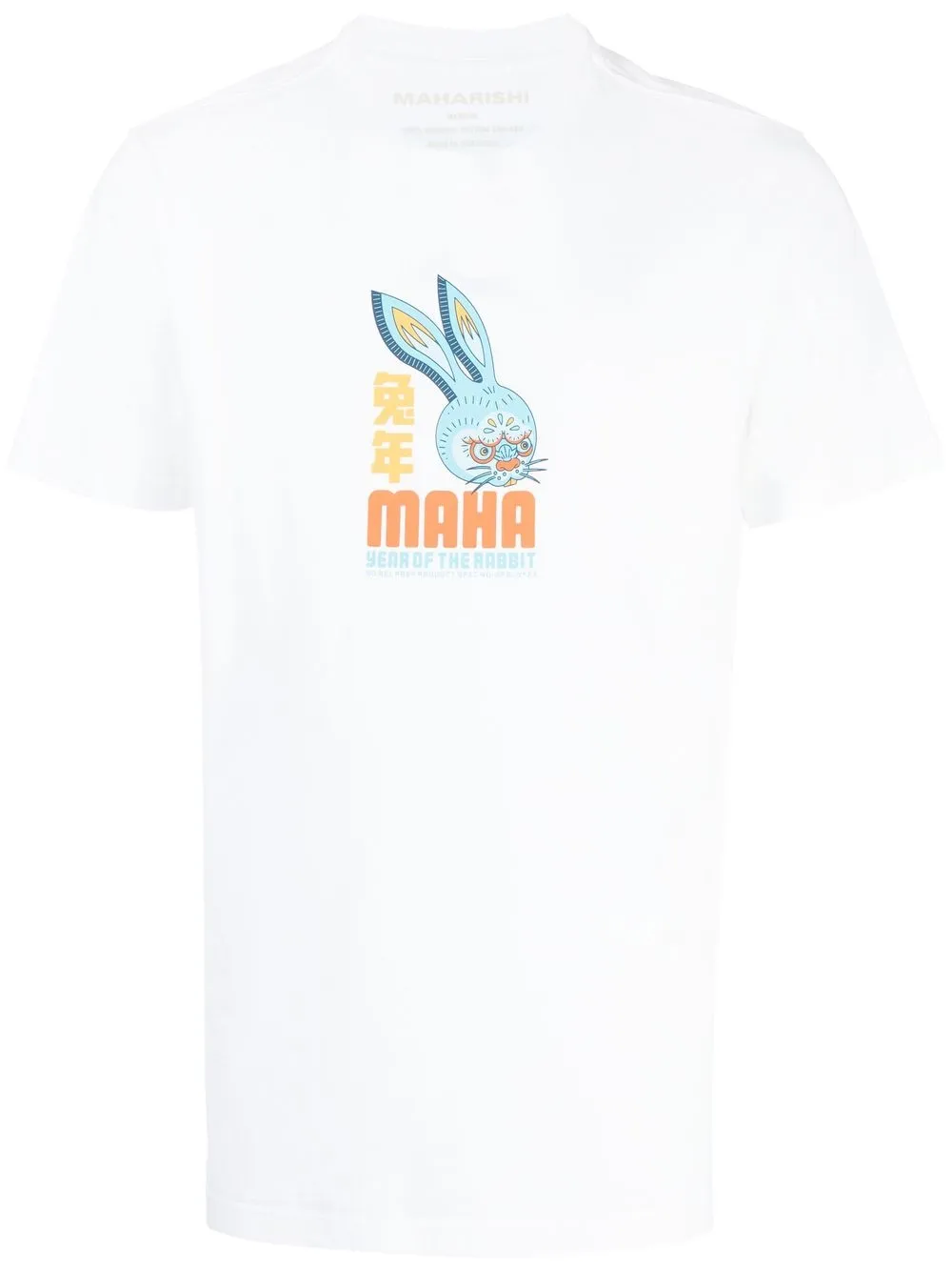 

Maharishi graphic-print organic-cotton T-Shirt - White