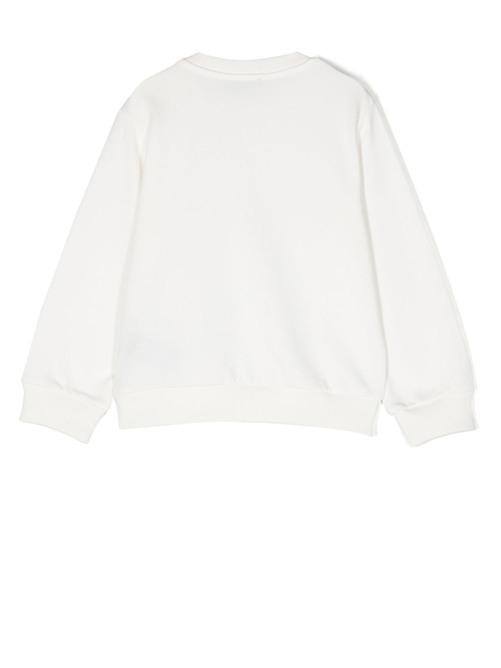 Balmain Kids Sweater met glitterlogo - Wit