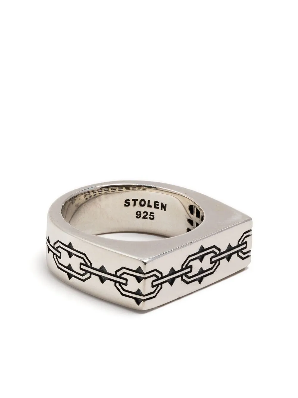 

Stolen Girlfriends Club Helsing Ingot engraved ring - Silver