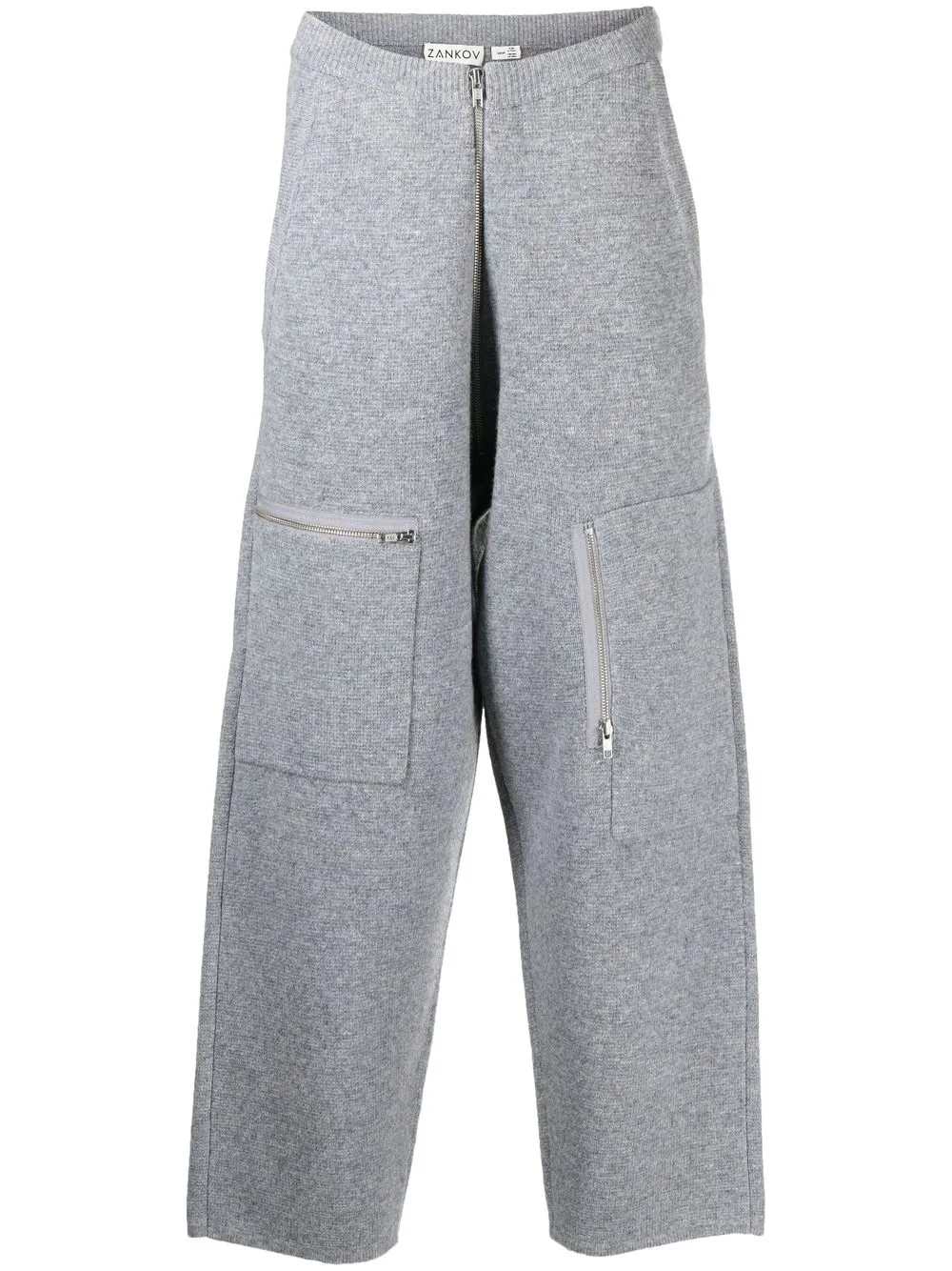 

ZANKOV zipper-pockets track pants - Grey