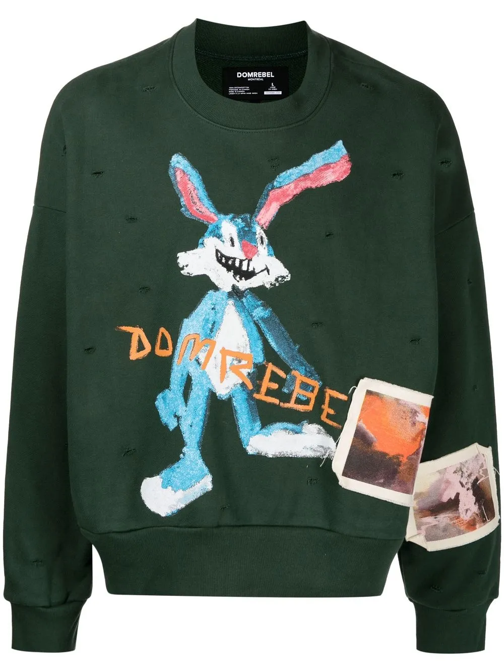 

DOMREBEL Rufus graphic-print sweatshirt - Green