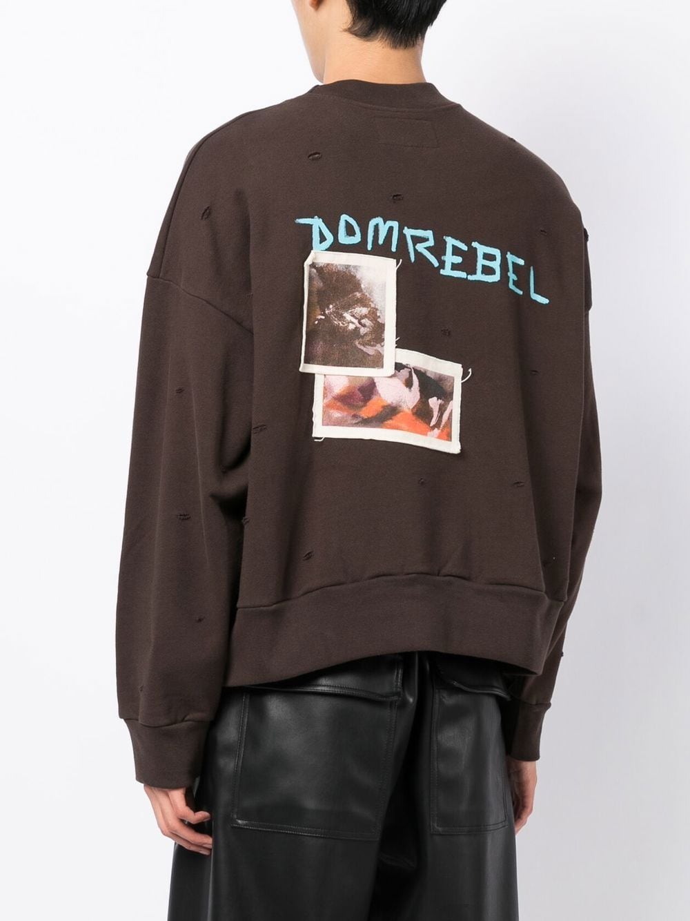 Shop Domrebel Bruce Graphic-print Sweatshirt In Black