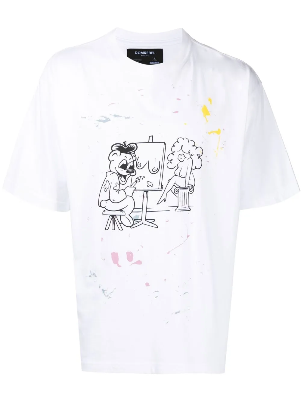 

DOMREBEL Art Class short-sleeved T-shirt - White