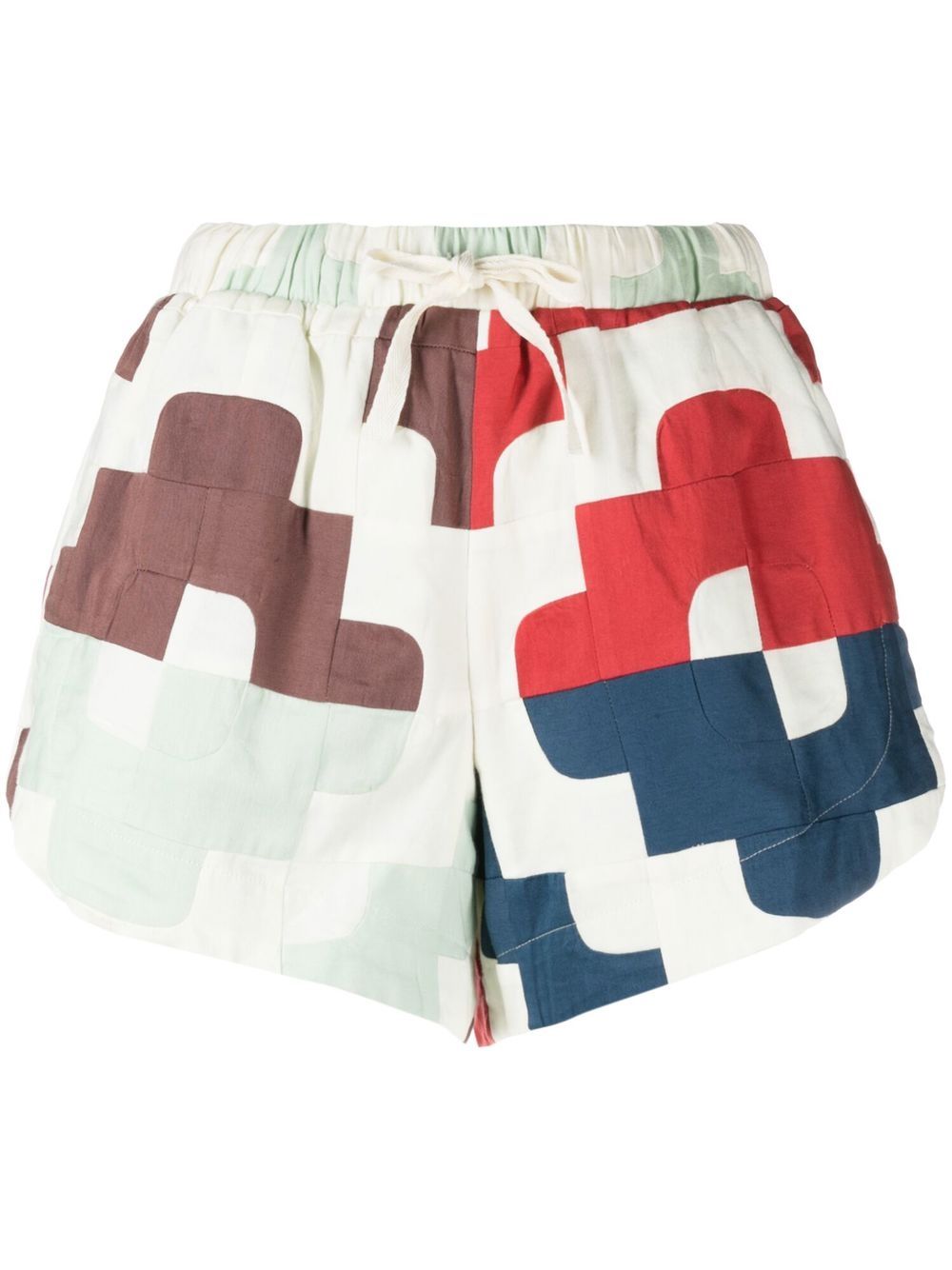 

Sea New York Cari Patchwork Shorts - Neutrals