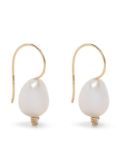 Mizuki 14kt yellow gold Sea of Beauty pearl and diamond earrings