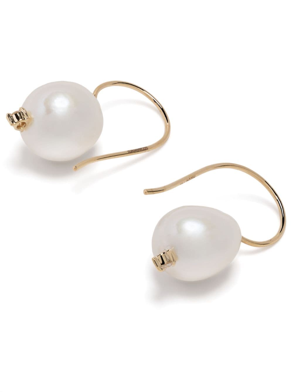 Shop Mizuki 14kt Yellow Gold Sea Of Beauty Pearl And Diamond Earrings