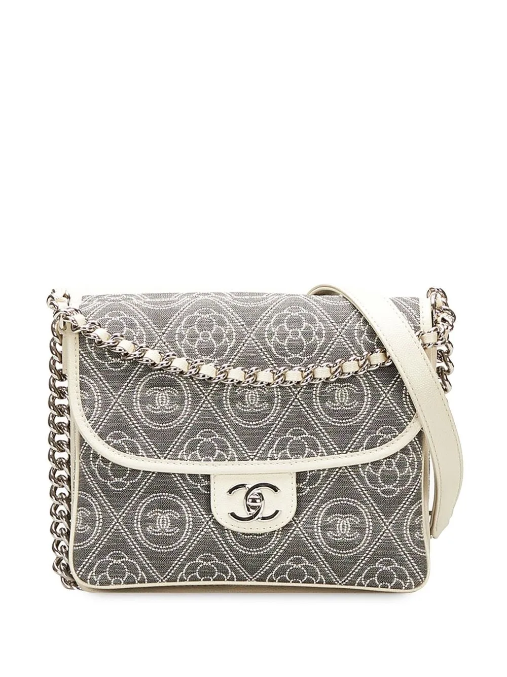 

Chanel Pre-Owned CC Camélia mini bag - Grey