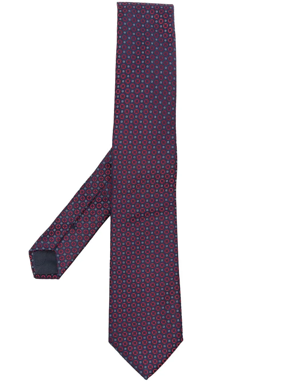 

Giorgio Armani corbata de seda con estampado geométrico - Azul