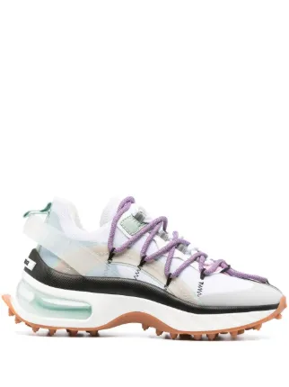 国内発送☆送関込【DSQUARED2】BUBBLE LACE-UP LOW-TOP SNEAKERS DSQUARED2 Bubble lace-up low-top Sneakers | White | FARFETCH TW