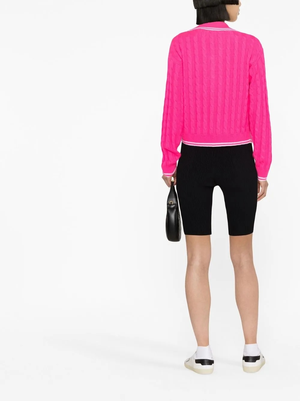 Dsquared2 Panelled Logo Embroidered Bermuda Shorts In Black