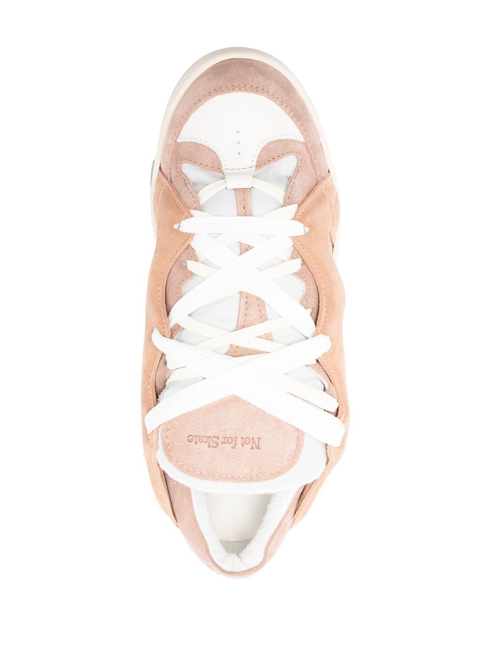 Shop Paura Panelled Lace-up Sneakers In Pink