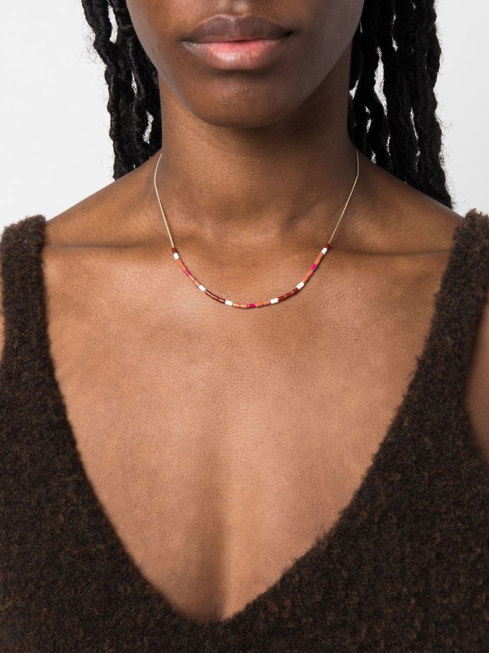 Image 2 of ISABEL MARANT chain-link bead necklace