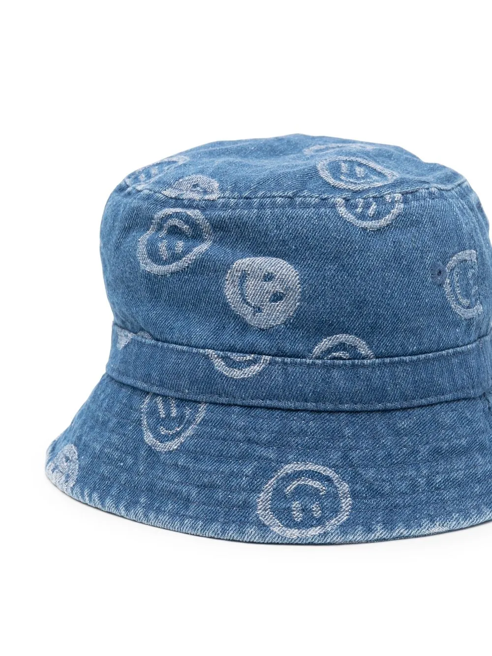 Molo Vissershoed met logo-jacquard - Blauw