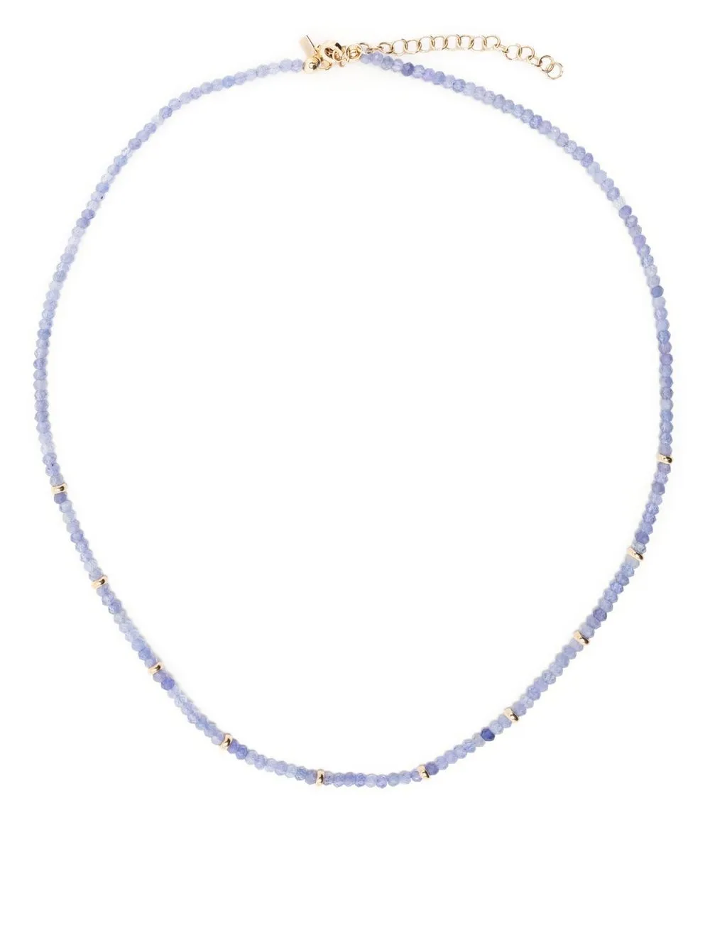 

Ef Collection 14kt yellow gold Birthstone tanzanite beaded necklace