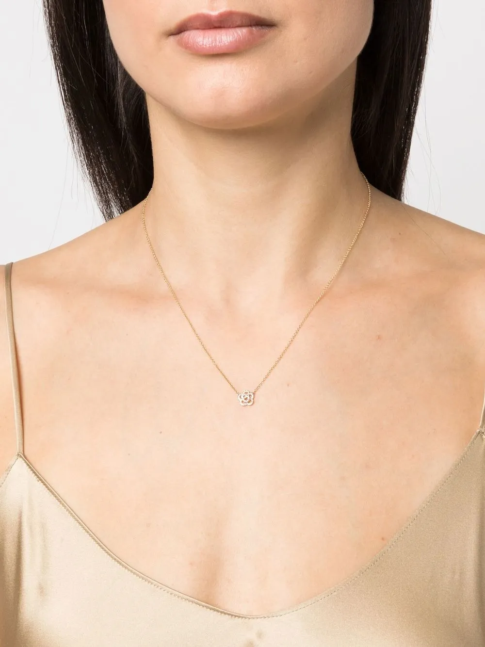 Ef Collection 14kt geelgouden halsketting