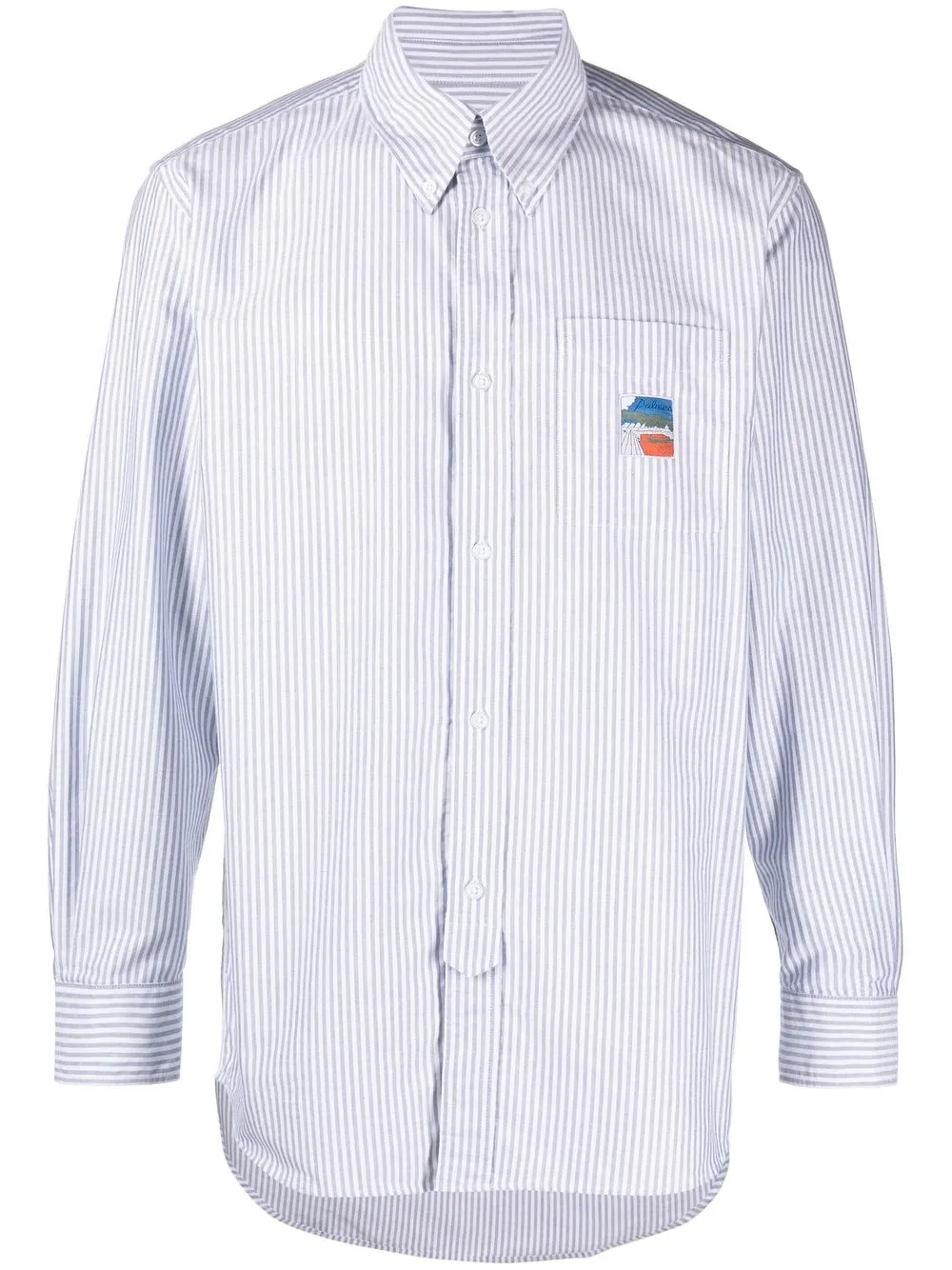 

Palmes striped long-sleeved shirt - Blue