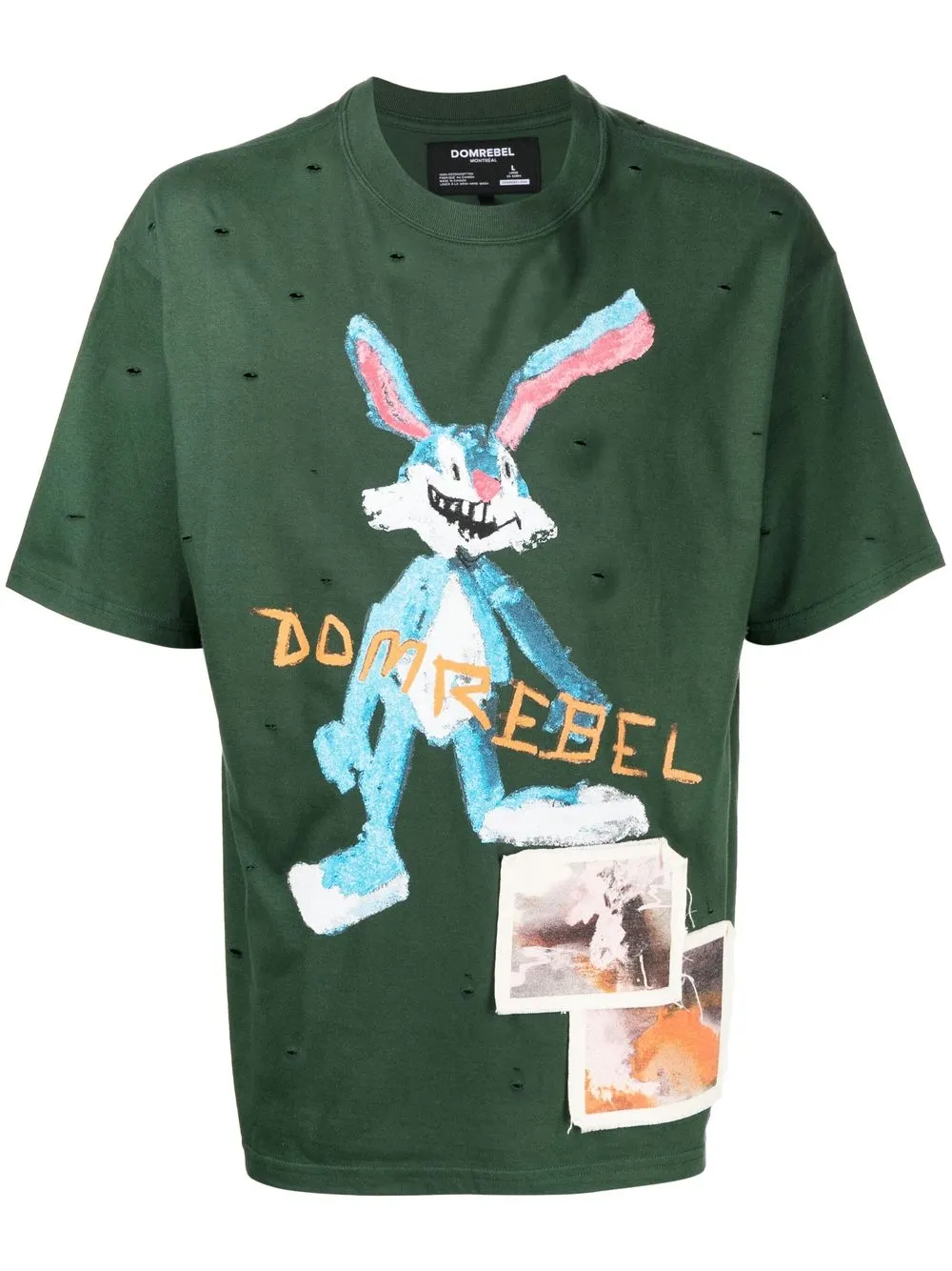 

DOMREBEL Rufus short-sleeved T-shirt - Green