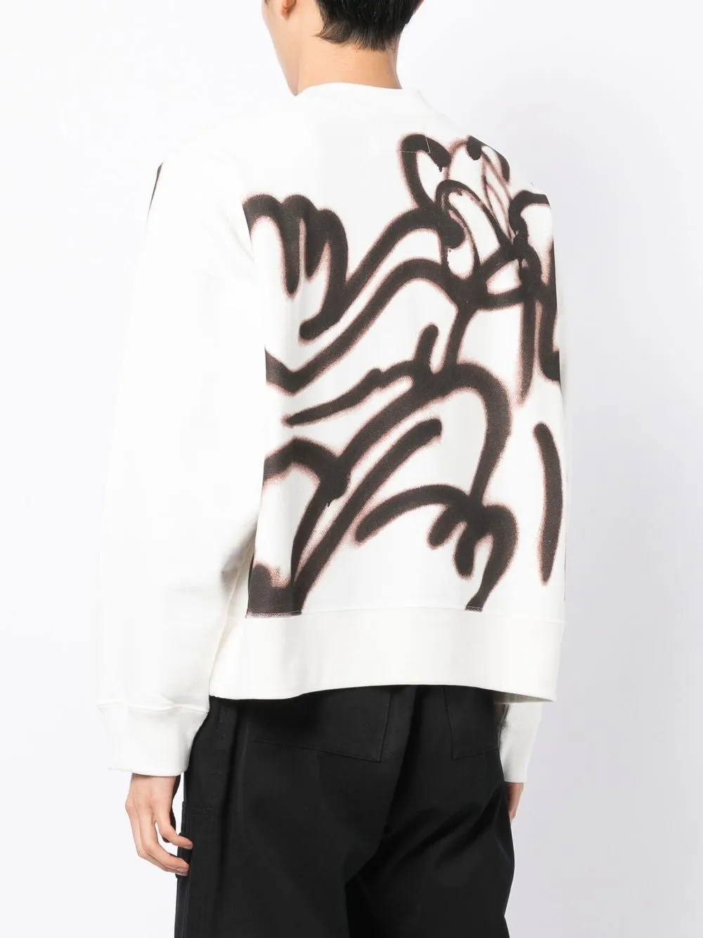 Domrebel Yuge Cartoon-print Sweatshirt In White