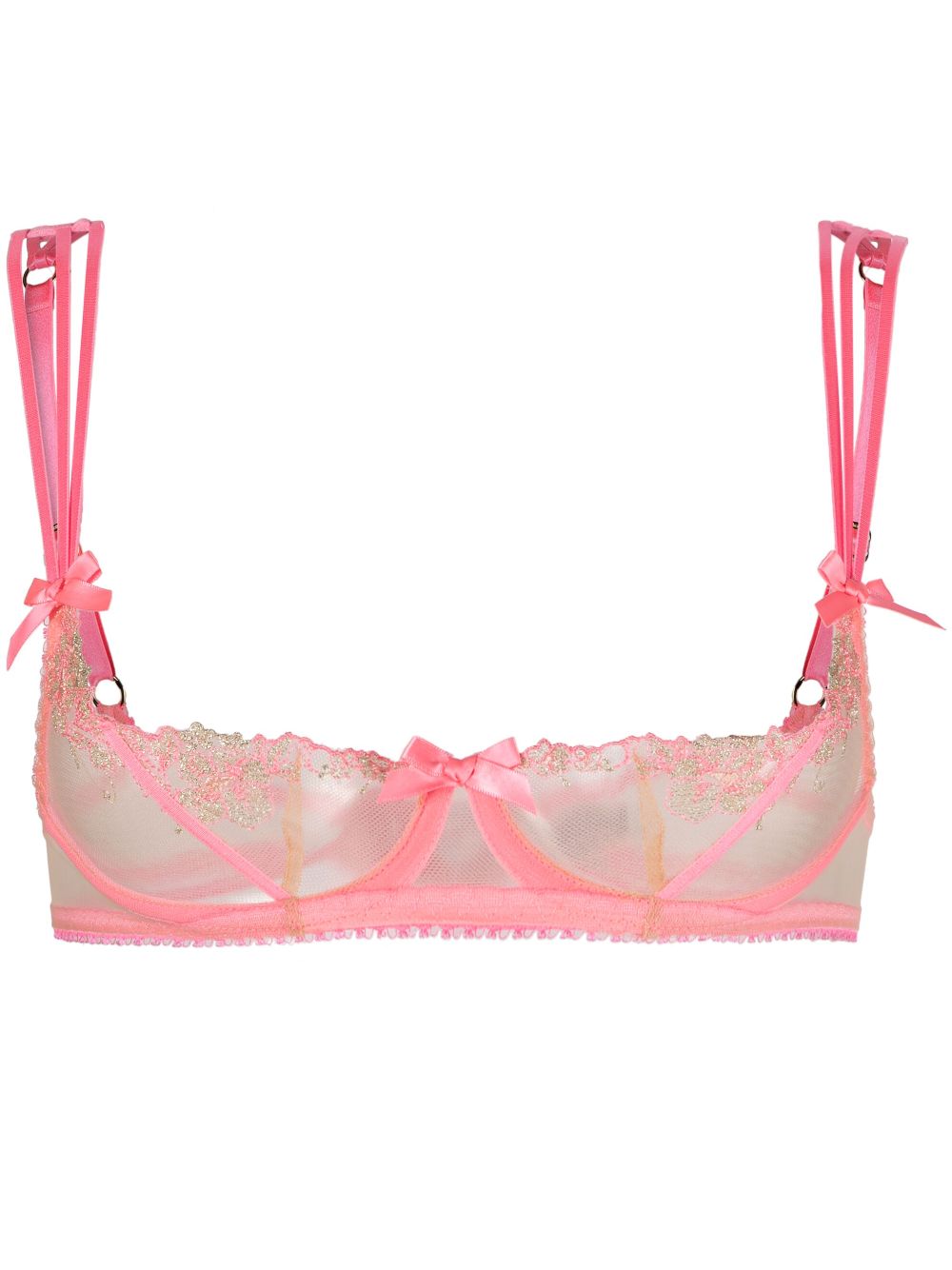 agent provocateur soutien-gorge tessy balconette - rose