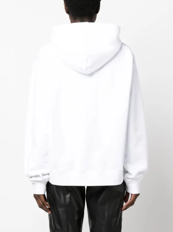 美品 ディースクエアード DSQUARED2 パーカー ICON L 白 DSQUARED2（ディースクエアード） DSQ2 ICONロゴスウェットパーカー