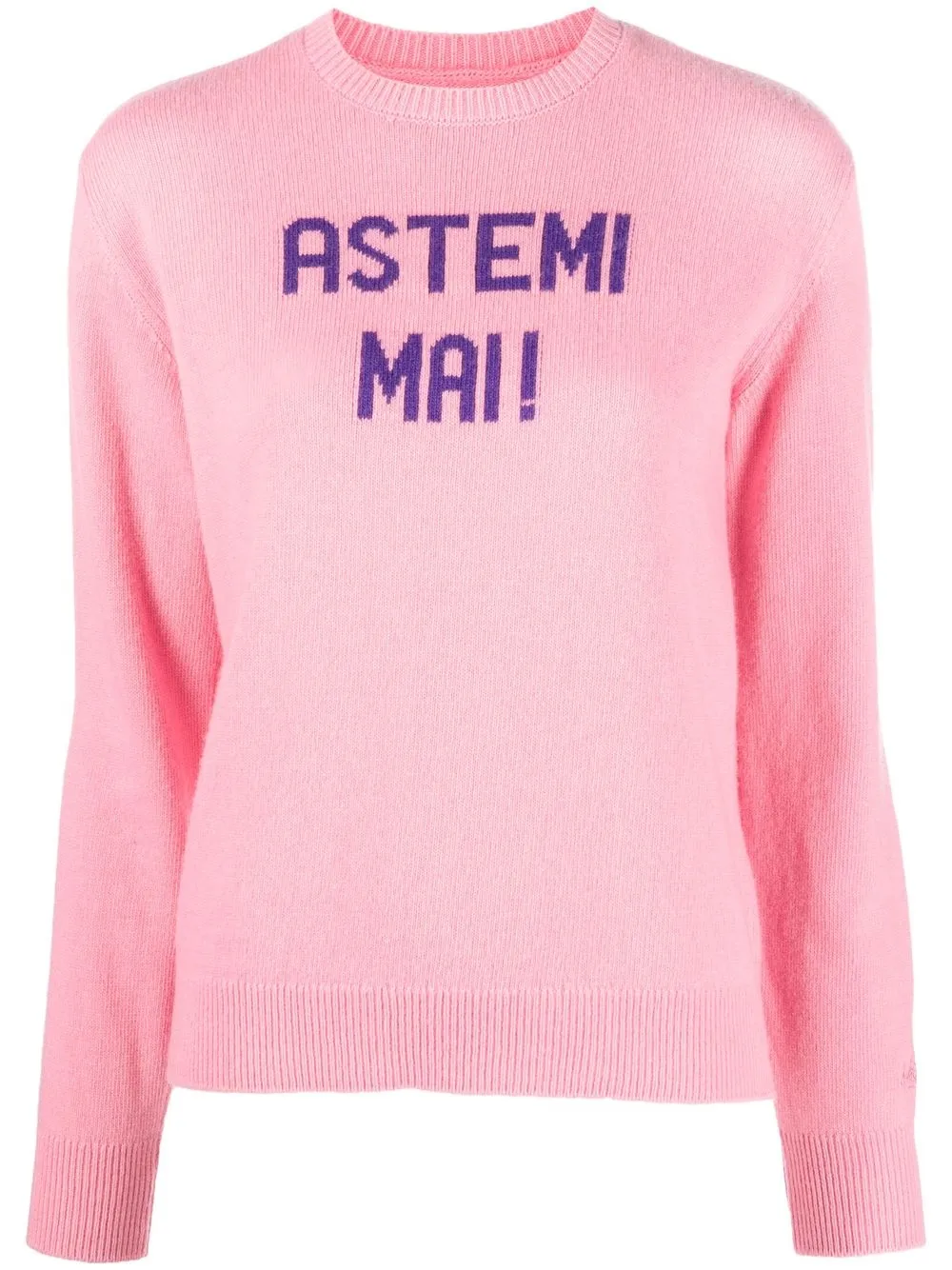 

MC2 Saint Barth intarsia-knit logo jumper - Pink