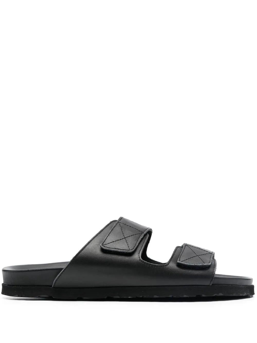 

Palm Angels logo-print touch-strap slides - Black