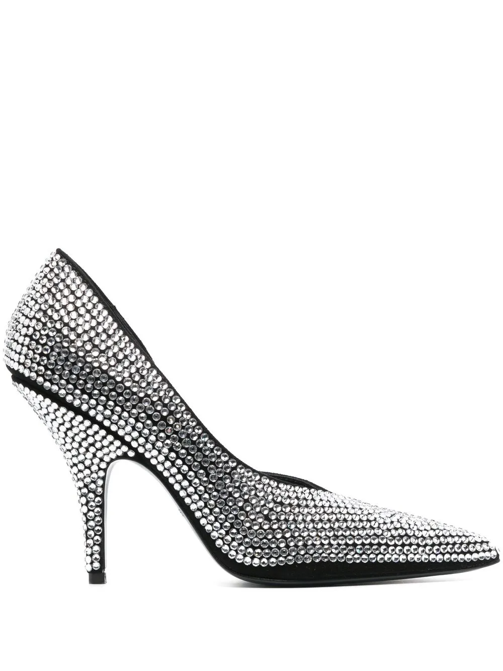 

Patrizia Pepe crystal-embellished pointed-toe pumps - Black