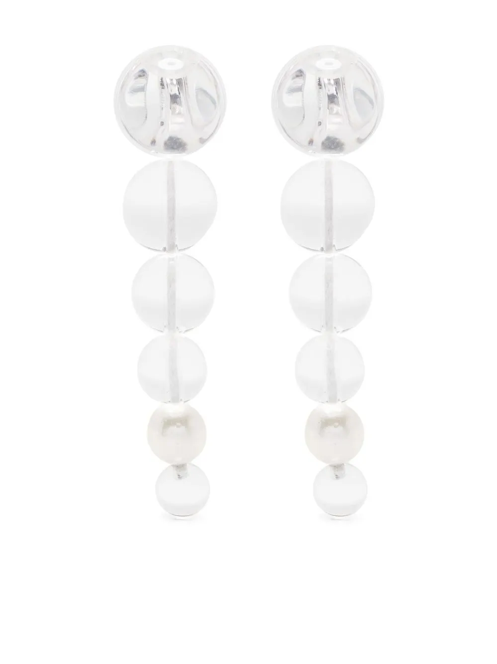 

Monies crystal-embellished beaded earrings - Neutrals