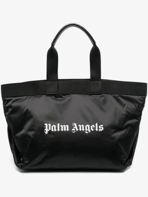 Palm Angels logo-print tote bag