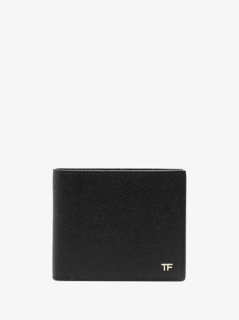 TOM FORD cartera plegable con placa del logo
