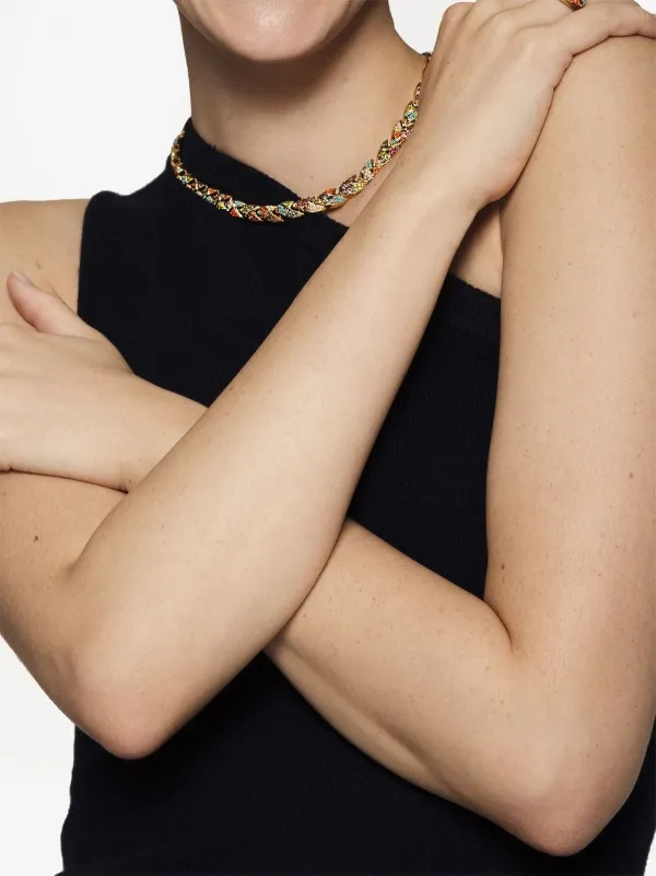 Susan Caplan Vintage 1990s D'Orlan crystal-embellished Necklace