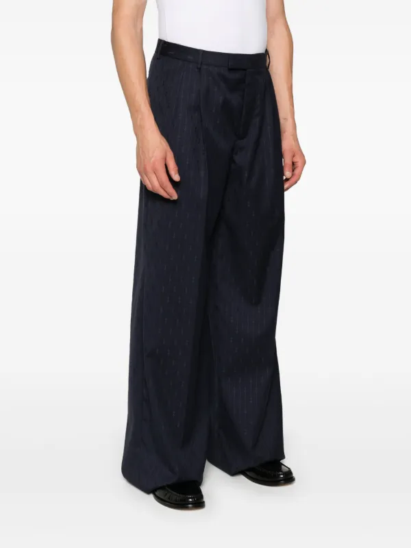 GUCCI グッチ ホースビット ストライプ テーパードパンツ クリーニング済み GUCCI グッチ ホースビット ストライプ テーパードパンツ クリーニング