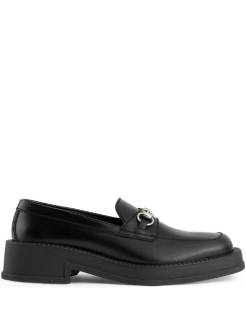 Gucci - Horsebit square-toe loafers