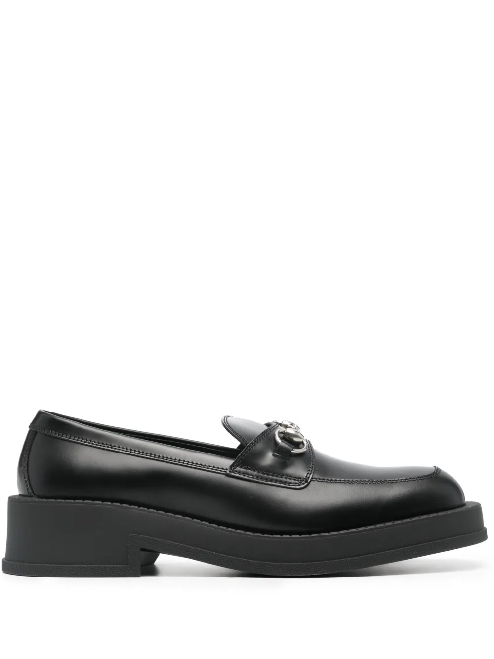 Horsebit square-toe loafers